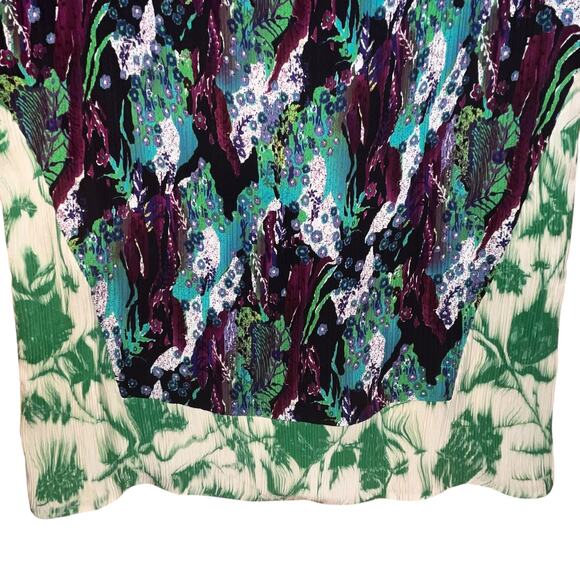 Thakoon Women's Multicolored Artsy Print Lose Fit Statement Blouse Small - Picture 3 of 6